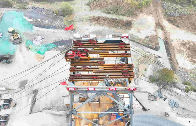 Mine Shaft Sinking Headframe