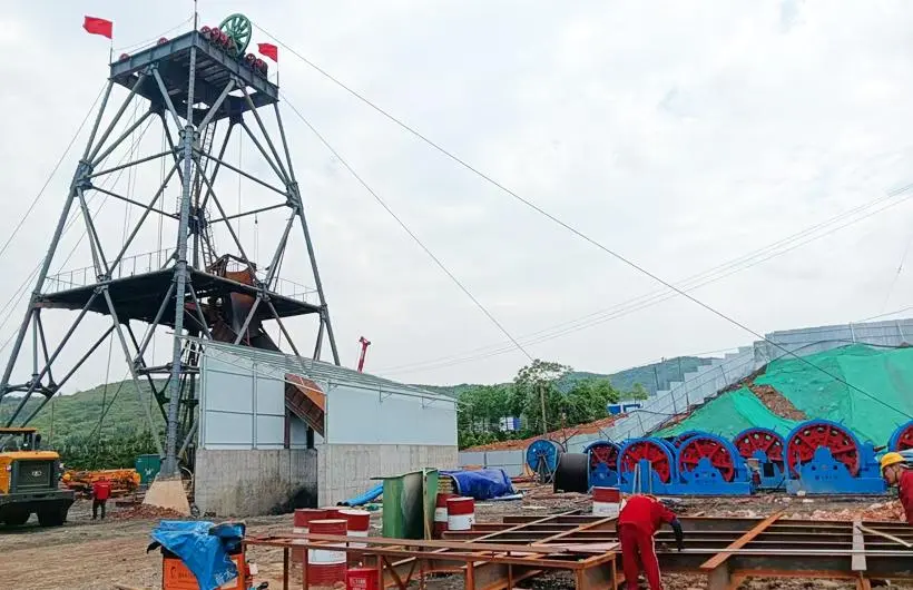 Mine Shaft Sinking Headframe