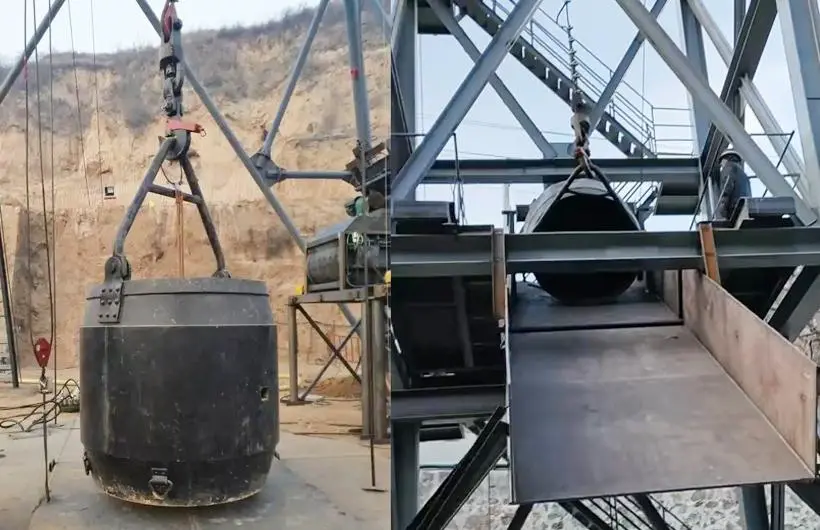 Mining Hook-Supported Hanging Bucket