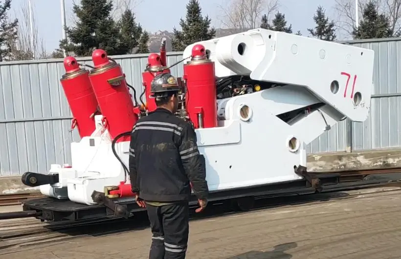 Mining flat car