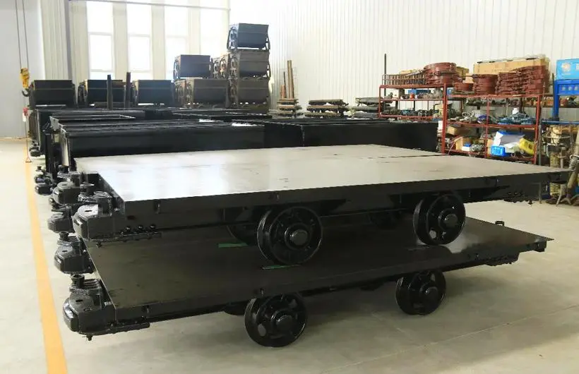 Mining flat car