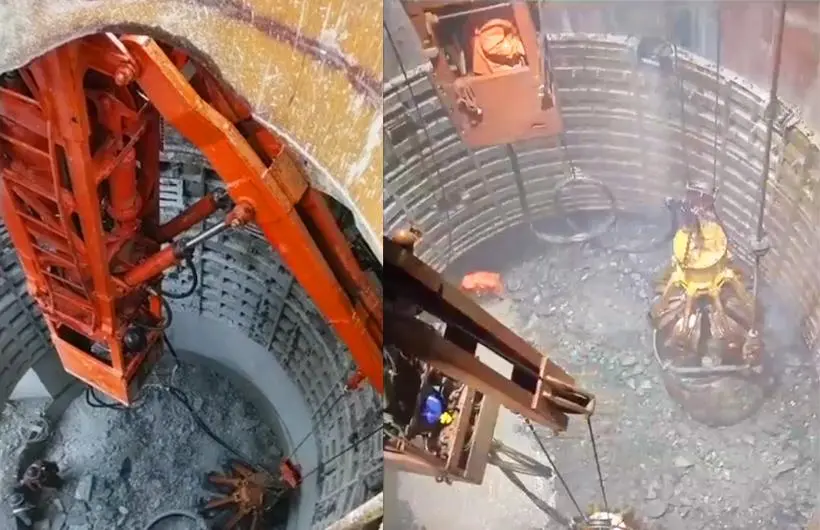 Central Slewing Grab Loader