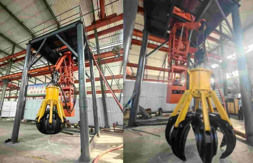 Central Slewing Grab Loader