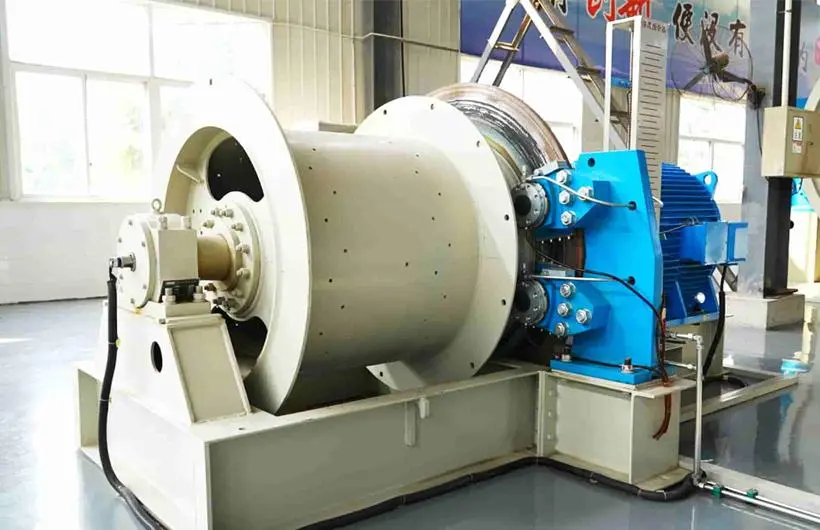 JTP Permanent magnet internal and external mining hoisting winch
